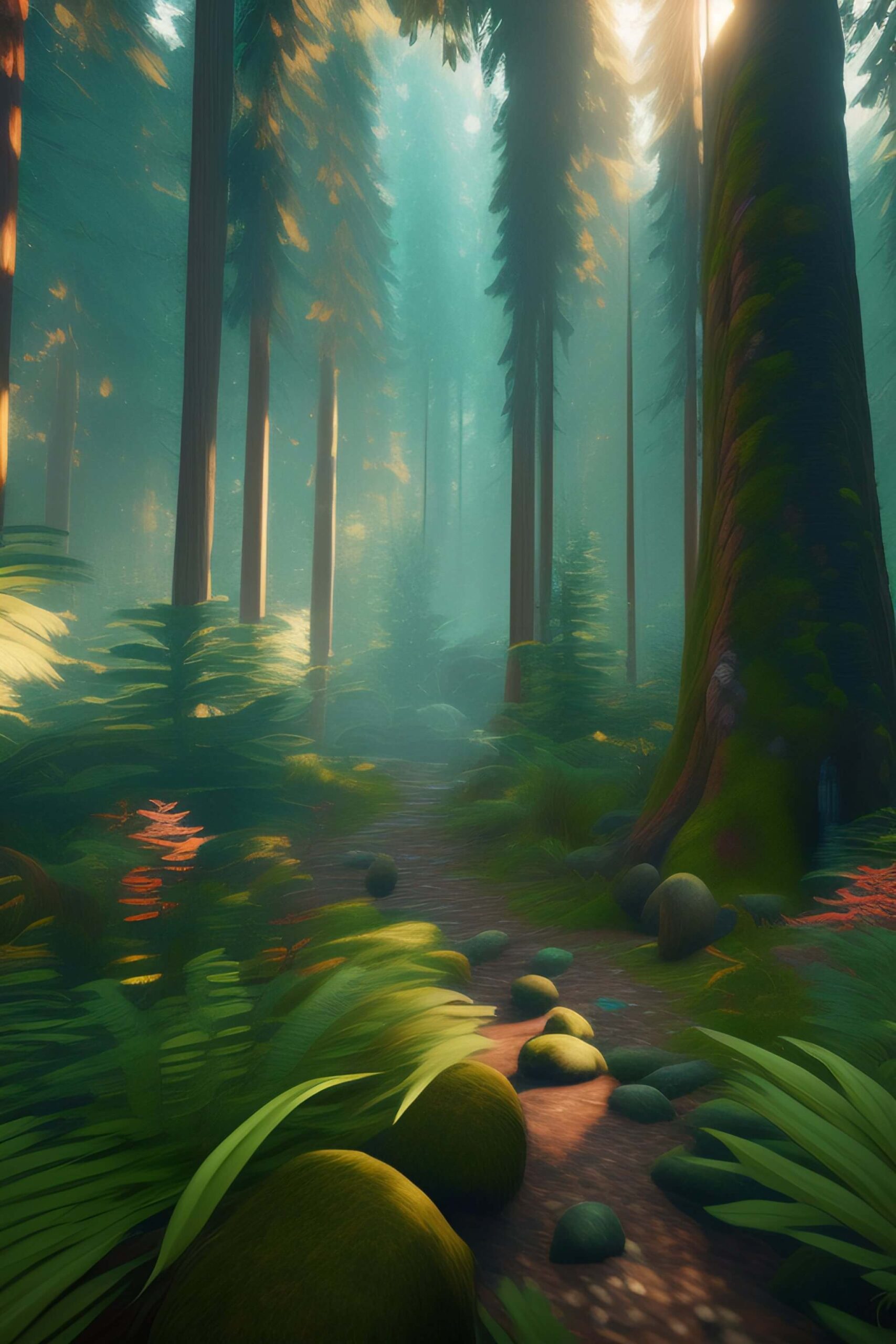 a the forest game screenshot ultra realistic (1)